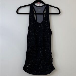 Athleta Black Speckled Tank Top